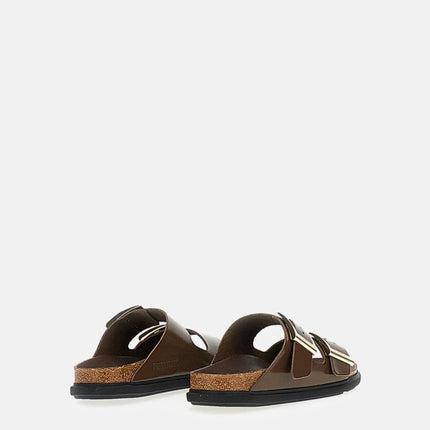 Birkenstock Arizona Droplet Buckle Naturleder Lack