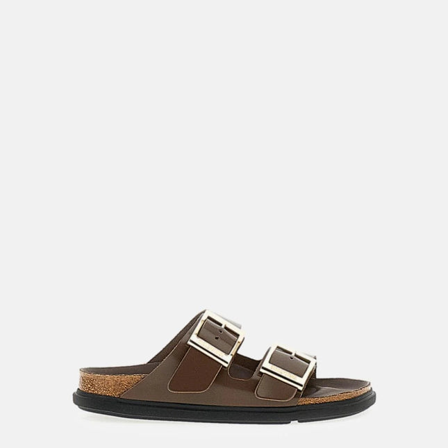 Birkenstock Arizona Droplet Buckle Naturleder Lack