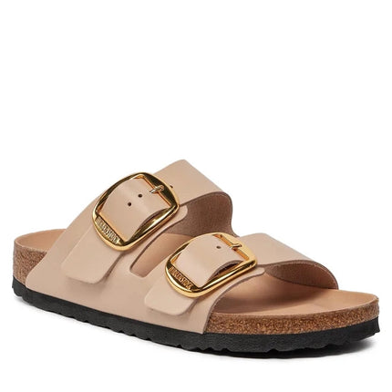 Birkenstock Arizona Big Buckle Naturleder Lack High Shine Rose