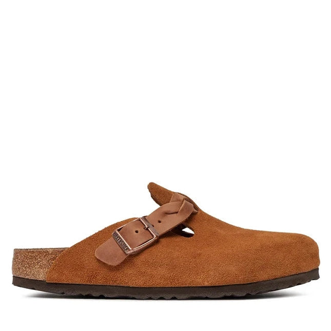 Birkenstock Boston Braided – Veloursleder | Clogs
