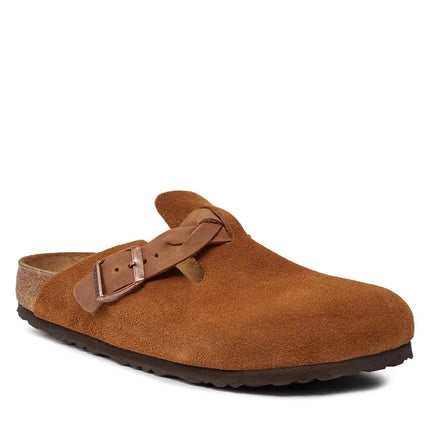 Birkenstock Boston Braided – Veloursleder | Clogs
