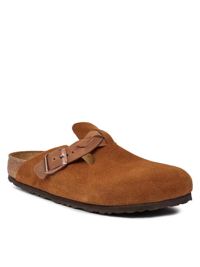 Birkenstock Boston Braided – Veloursleder | Clogs
