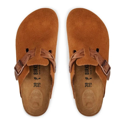 Birkenstock Boston Braided – Veloursleder | Clogs