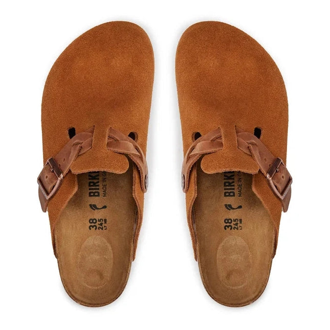 Birkenstock Boston Braided – Veloursleder | Clogs