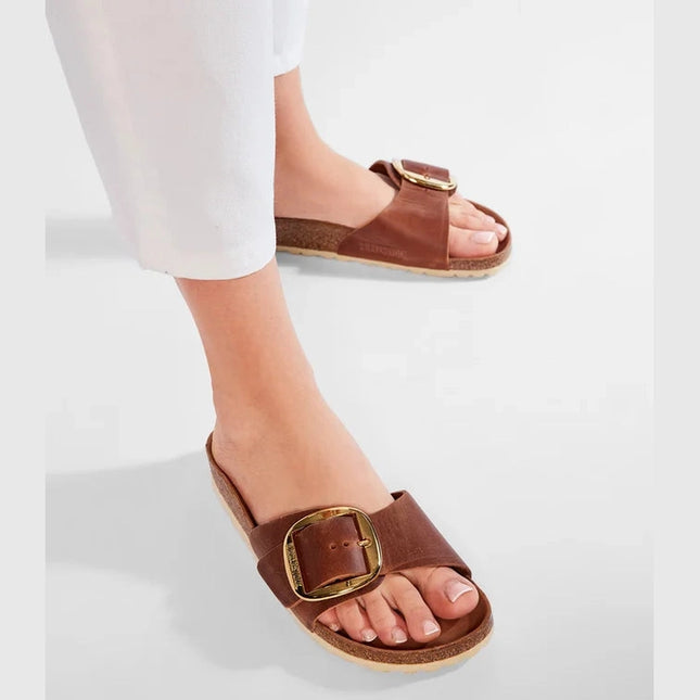 Birkenstock Madrid Big Buckle Nubukleder geölt