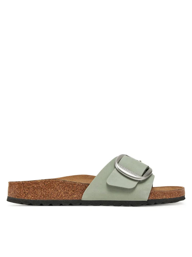 Birkenstock Madrid Big Buckle Nubukleder - Pure Sage Größe 39 schmal 1029293