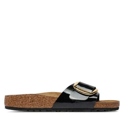 Birkenstock Madrid Big Buckle Schwarz Pantolette