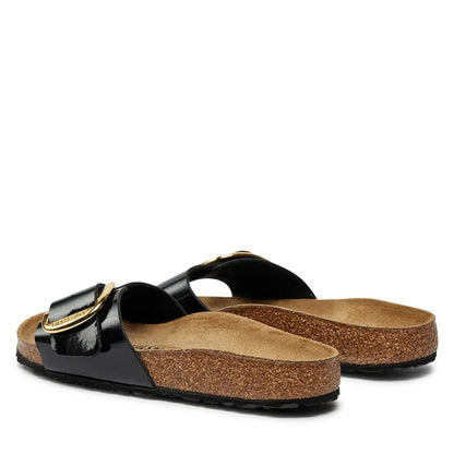 Birkenstock Madrid Big Buckle Schwarz Pantolette