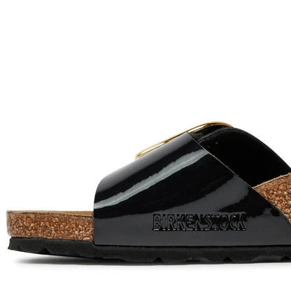 Birkenstock Madrid Big Buckle Schwarz Pantolette