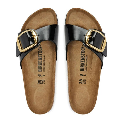 Birkenstock Madrid Big Buckle Schwarz Pantolette