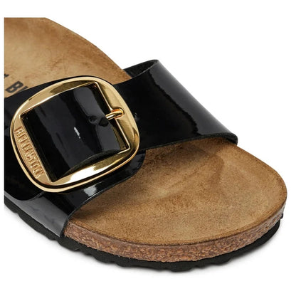 Birkenstock Madrid Big Buckle Schwarz Pantolette