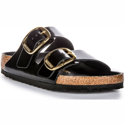 Birkenstock Arizona Big Buckle Naturleder Lack - High Shine Black - MyBrands24 MyBrands24