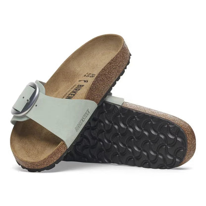 Birkenstock Madrid Big Buckle Nubukleder - Pure Sage Größe 39 schmal 1029293