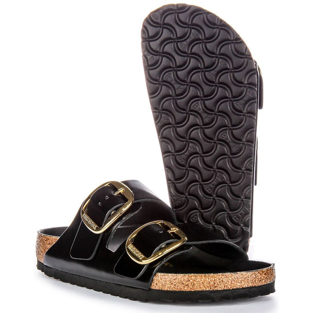 Birkenstock Arizona Big Buckle Naturleder Lack - High Shine Black - MyBrands24 MyBrands24
